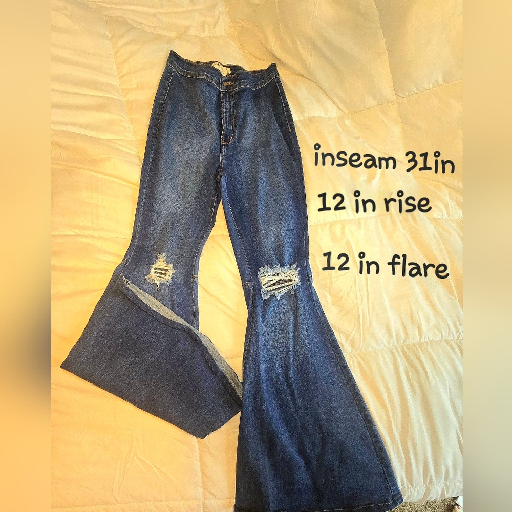 Women's Blue Flare Jeans